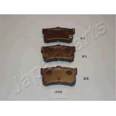 Колодки тормозные дисковые задний для HYUNDAI SONATA(Y-3) <b>JAPANPARTS PP-598AF</b>