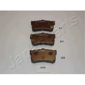 Колодки тормозные дисковые задний для HYUNDAI SONATA(Y-3) <b>JAPANPARTS PP-598AF</b>