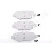 Колодки тормозные дисковые задний для JEEP CHEROKEE(KK), WRANGLER(JK,TJ) <b>JAPANPARTS PP-901AF</b>
