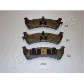 Колодки тормозные дисковые задний для JEEP CHEROKEE(XJ), GRAND CHEROKEE(WG,WJ,ZJ) <b>JAPANPARTS PP-998AF</b>