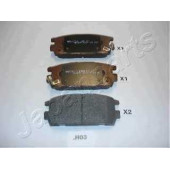 Колодки тормозные дисковые задний для HYUNDAI TERRACAN(HP) / KIA SPORTAGE(JE#,KM#) <b>JAPANPARTS PP-H03AF</b>