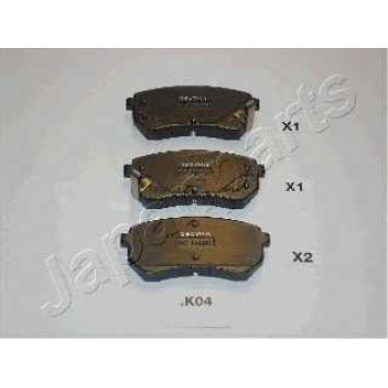 Колодки тормозные дисковые задний для HYUNDAI i10(PA) / KIA PICANTO(BA,TA) <b>JAPANPARTS PP-K04AF</b>