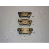 Колодки тормозные дисковые задний для DAEWOO REXTON(GAB#) / SSANGYONG ACTYON, KYRON, MUSSO(FJ), REXTON(GAB#) <b>JAPANPARTS PP-S01AF</b>