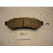 Колодки тормозные дисковые задний для CHEVROLET EVANDA / DAEWOO EVANDA(KLAL) <b>JAPANPARTS PP-W01AF</b>