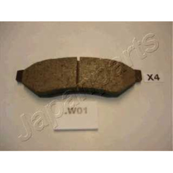 Колодки тормозные дисковые задний для CHEVROLET EVANDA / DAEWOO EVANDA(KLAL) <b>JAPANPARTS PP-W01AF</b>