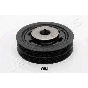 Ременный шкив коленвала JAPANPARTS PU-W03