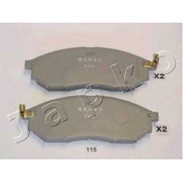 Колодки тормозные дисковые передний для INFINITI EX, FX, G, M, M35, M45 / NISSAN MURANO, NAVARA, PATHFINDER, QASHQAI / RENAULT KOLEOS <b>JAPKO 50115</b>