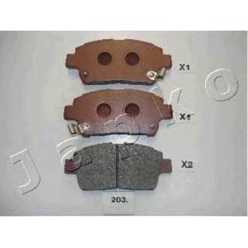 Колодки тормозные дисковые передний для TOYOTA CELICA, COROLLA, MR, PRIUS, YARIS <b>JAPKO 50203</b>