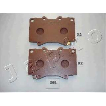 Колодки тормозные дисковые передний для TOYOTA LAND CRUISER 100(FZJ1#,UZJ1#) <b>JAPKO 50268</b>