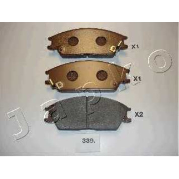 Колодки тормозные дисковые передний для HONDA ACCORD / HYUNDAI ACCENT, GETZ, LANTRA, PONY / EXCEL, PONY, S, STELLAR / MITSUBISHI GALANT <b>JAPKO 50339</b>
