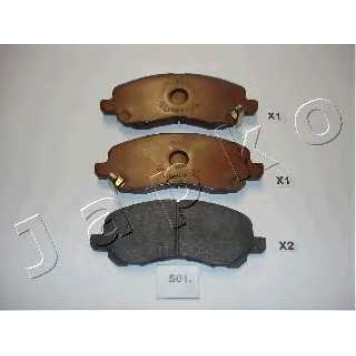 Колодки тормозные дисковые передний для MITSUBISHI ASX(GA#W#), GALANT(EA#), LANCER(CS#A, CS#W, CT0, CX#A, CY/Z#A), OUTLANDER(CW#W, GF#W, GG#W, ZJ) <b>JAPKO 50501</b>