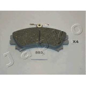 Колодки тормозные дисковые передний для MITSUBISHI CARISMA(DA#), COLT CZC(RG), COLT(Z2#A,Z3#A), SPACE STAR(DG#A) <b>JAPKO 50593</b>