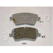 Колодки тормозные дисковые передний для NISSAN MICRA(K13), NOTE(E12) / OPEL AGILA(B) / SUZUKI SPLASH, SWIFT(EZ,MZ) <b>JAPKO 50800</b>