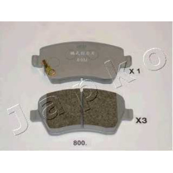 Колодки тормозные дисковые передний для NISSAN MICRA(K13), NOTE(E12) / OPEL AGILA(B) / SUZUKI SPLASH, SWIFT(EZ,MZ) <b>JAPKO 50800</b>