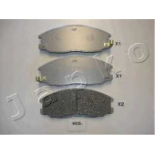 Колодки тормозные дисковые передний для HYUNDAI H-1, HIGHWAY, SANTA FE(SM), TRAJET(FO), XG(XG) / NISSAN CABSTAR / SSANGYONG ACTYON, KYRON, REXTON(GAB#) <b>JAPKO 50H05</b>