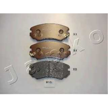 Колодки тормозные дисковые передний для HYUNDAI COUPE, GRANDEUR, SONATA, TUCSON / KIA MAGENTIS, OPIRUS, SOUL, SPORTAGE <b>JAPKO 50H10</b>