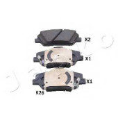 Колодки тормозные дисковые передний для HYUNDAI ELANTRA(MD,UD), i30 CW(FD,GD), i30(FD,GD) / KIA CARENS, CEED(JD), SORENTO(XM) <b>JAPKO 50K26</b>