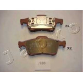 Колодки тормозные дисковые задний для MAZDA 3(BK), 5(CR19) / NISSAN PRIMERA(P12,WP12) <b>JAPKO 51138</b>