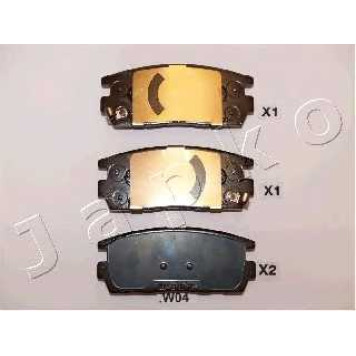 Колодки тормозные дисковые задний для CHEVROLET CAPTIVA(C100,C140) / OPEL ANTARA <b>JAPKO 51W04</b>