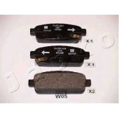 Колодки тормозные дисковые задний для CHEVROLET CRUZE(J300), ORLANDO(J309), TRACKER / OPEL ASTRA, MOKKA <b>JAPKO 51W05</b>