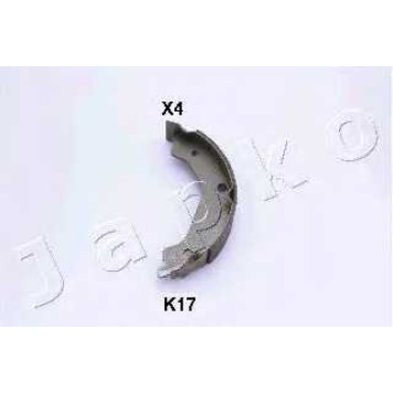 Комплект колодок стояночной тормозной системы JAPKO 55K17