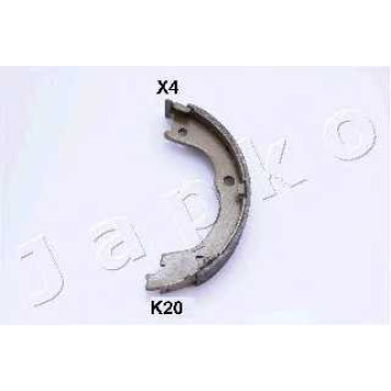 Комплект колодок стояночной тормозной системы JAPKO 55K20