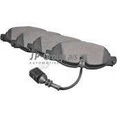 Колодки тормозные дисковые передний для AUDI A3 / SKODA OCTAVIA / VW GOLF SPORTSVAN, GOLF, POLO <b>JP GROUP 1163609510</b>