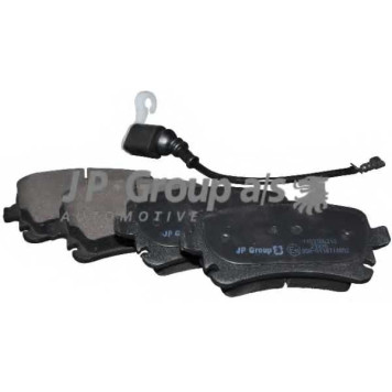 Колодки тормозные дисковые задний для VW MULTIVAN(7EF, 7EM, 7EN, 7HF, 7HM, 7HN), TRANSPORTER(7E, 7EA, 7EB, 7EF, 7EG, 7EH, 7EJ, 7HA, 7HB, 7HF, 7HH, 7HJ, 7JD, 7JE) <b>JP GROUP 1163706210</b>