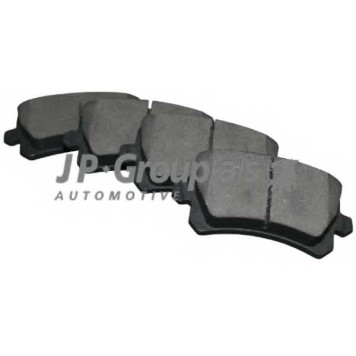 Колодки тормозные дисковые задний для AUDI Q3(8U) / VW CC(358), PASSAT(357,362,365,3C2,3C5), SHARAN(7N1,7N2), TIGUAN(5N#) <b>JP GROUP 1163706610</b>