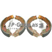Комплект тормозных колодок задний для SKODA OCTAVIA(1U2,1U5), ROOMSTER(5J) / VW CADDY(9K9A,9K9B) <b>JP GROUP 1163900310</b>