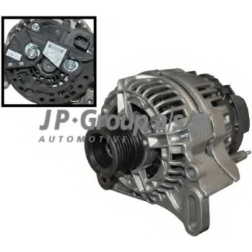 Генератор 90А для SKODA FABIA(6Y3,6Y5), ROOMSTER(5J) / VW GOLF(1K5), LUPO(6E1,6X1), POLO(6C,6KV5,6N2,6R,9N#) <b>JP GROUP JP Group 1190103100</b>