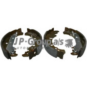Комплект тормозных колодок задний для FORD FIESTA(JA#,JB#,JD#,JH#), FUSION(JU#), KA(RB#), PUMA(EC#), STREET KA(RL2) / MAZDA 121(JASM,JBSM), 2(DY) <b>JP GROUP 1563900810</b>