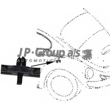 Зажим, молдинг / защитная накладка JP GROUP 8186550406