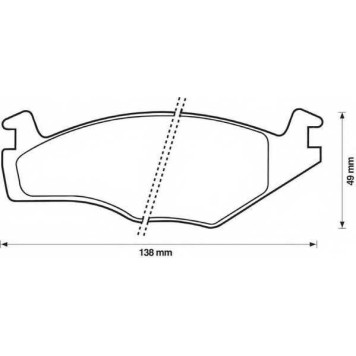 Колодки тормозные дисковые передний для VW POLO(6KV2, 6KV5, 6N1, 6N2, 6NF, 80, 86C, 86CF) <b>JURID 571848J / 20887</b>