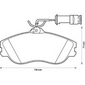 Колодки тормозные дисковые передний для AUDI 100, 200, 80, 90, CABRIOLET, COUPE, QUATTRO <b>JURID 571402J / 21138</b>