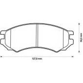 Колодки тормозные дисковые передний для NISSAN PRIMERA(P10,P11) <b>JURID 571400J / 21280</b>
