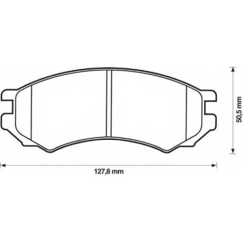 Колодки тормозные дисковые передний для NISSAN PRIMERA(P10,P11) <b>JURID 571400J / 21280</b>
