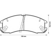 Колодки тормозные дисковые передний для MAZDA 626(GD,GE,GV), FAMILIA(BJ) <b>JURID 572317J / 21378</b>