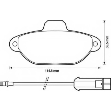 Колодки тормозные дисковые передний для FIAT PUNTO(176, 176C, 176L, 188, 188AX), SEICENTO(187, 287) / LANCIA Y(840A) <b>JURID 571523J / 21436</b>