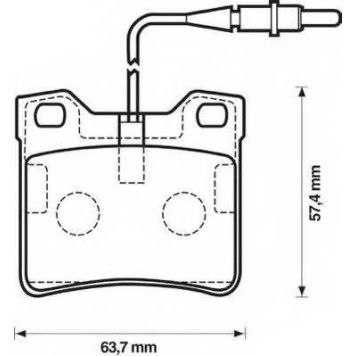 Колодки тормозные дисковые задний для MERCEDES V(638/2), VITO(638) <b>JURID 571845J / 21572</b>