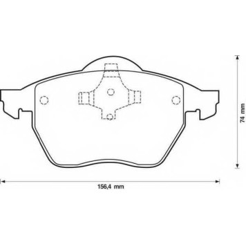 Колодки тормозные дисковые передний для AUDI A4(8D2,8D5,B5) / VW PASSAT(3B2,3B3,3B5,3B6) <b>JURID 571921J / 21624</b>