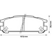 Колодки тормозные дисковые задний для SUBARU IMPREZA(GC,GF,GFC), LEGACY OUTBACK(BG), LEGACY(BC,BD,BE,BG,BH,BJF), SVX(CX) <b>JURID 572197J / 21703</b>