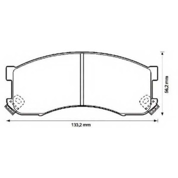 Колодки тормозные дисковые передний <b>JURID 572336J / 21731</b>