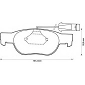 Колодки тормозные дисковые передний для FIAT BRAVA(182), BRAVO(182), MAREA(185), PUNTO(188,188AX) / LANCIA DEDRA(835), DELTA(836) <b>JURID 571882J / 21930</b>