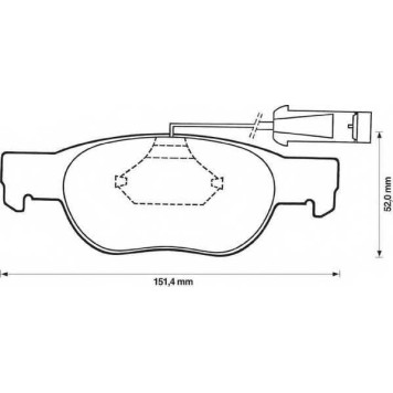 Колодки тормозные дисковые передний для FIAT BRAVA(182), BRAVO(182), MAREA(185), PUNTO(188,188AX) / LANCIA DEDRA(835), DELTA(836) <b>JURID 571882J / 21930</b>