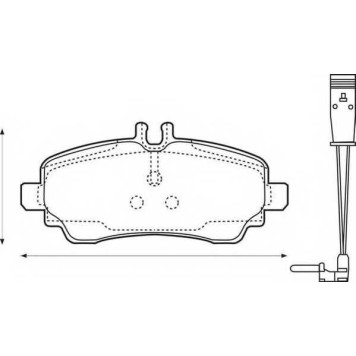 Колодки тормозные дисковые передний для MERCEDES VANEO(414) <b>JURID 573100J / 23070</b>