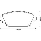 Колодки тормозные дисковые передний для NISSAN ALMERA TINO(V10), PRIMERA(P12,WP12) <b>JURID 572428J-AS / 23095</b>