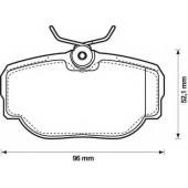 Колодки тормозные дисковые задний для LAND ROVER DISCOVERY(LJ,LT), RANGE ROVER(LP) <b>JURID 573067J / 23459</b>