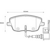 Колодки тормозные дисковые передний для SKODA FABIA(6Y2,6Y3,6Y5), ROOMSTER(5J) / VW POLO(9A4,9N#) <b>JURID 573101J / 23581</b>