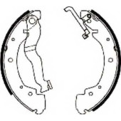 Комплект тормозных колодок задний для VW TRANSPORTER(70XA, 70XB, 70XC, 70XD, 7DB, 7DK, 7DW) <b>JURID 362019J / 362019</b>